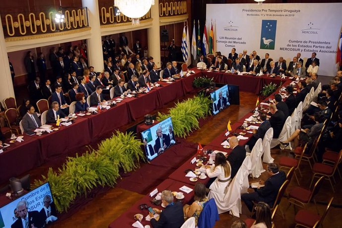 Cumbre anual de Mercosur en Montevideo, en diciembre de 2018