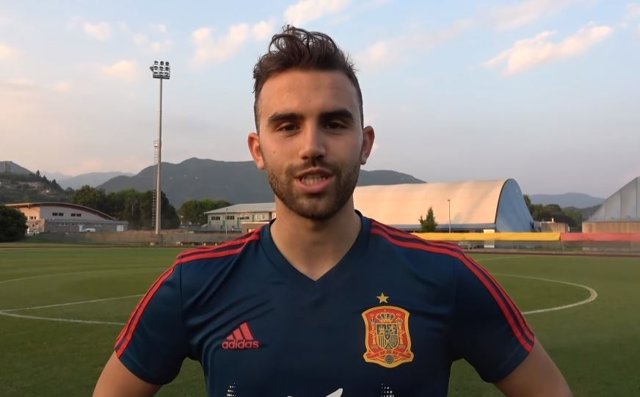 Borja Mayoral con la selección sub-21