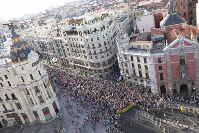 Concentración en Callao y Gran Vía a favor de Madrid Central