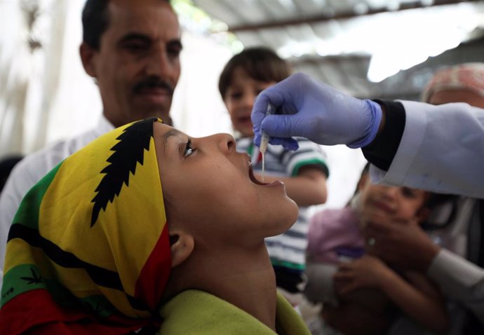 Campaña de vacunación en Saná (Yemen)