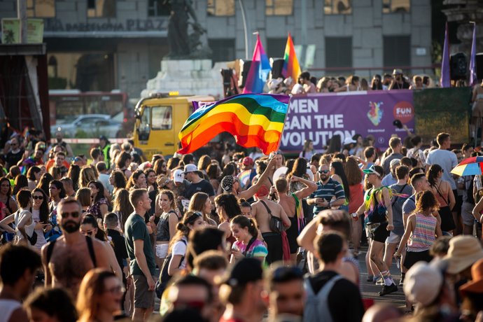 Celebración del Pride en Barcelona