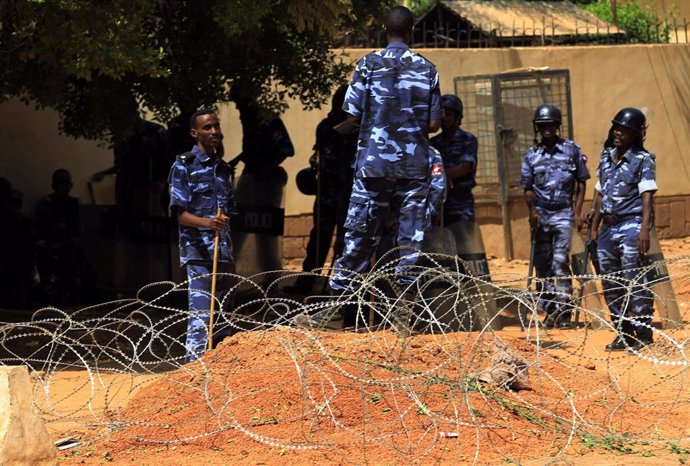 Policías en Jartum, Sudán