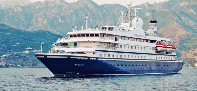    El crucero Seadream I, de la compañía Seadream Yatch Club