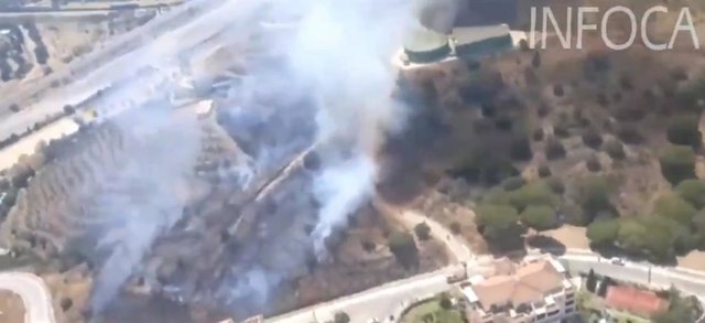 Incendio declarado en Mijas