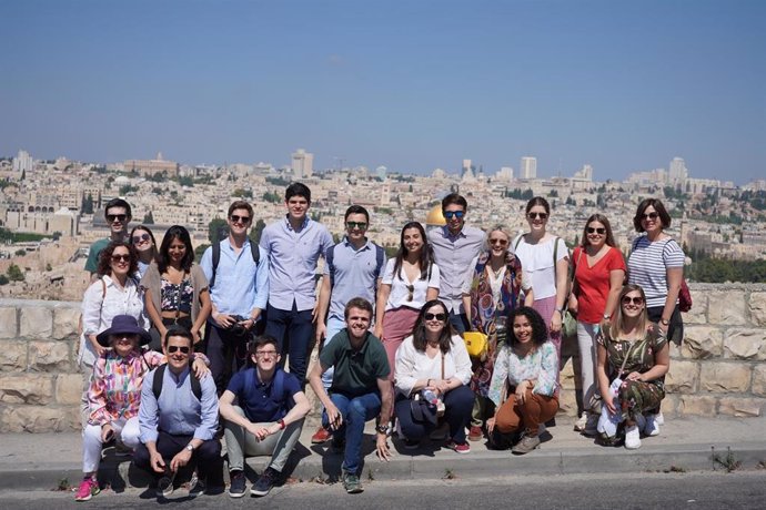Estudiantes de la Universidad de Navarra en su visita a Israel