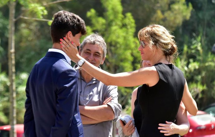 Susanna Griso en el funeral de su hermana
