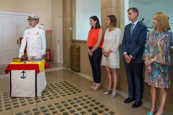 Toma de posesión del nuevo comandante naval de Santander, Carlos Bonaplata
