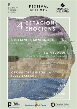 Cartel del segundo concierto del festival 'Castillo de Bellver'