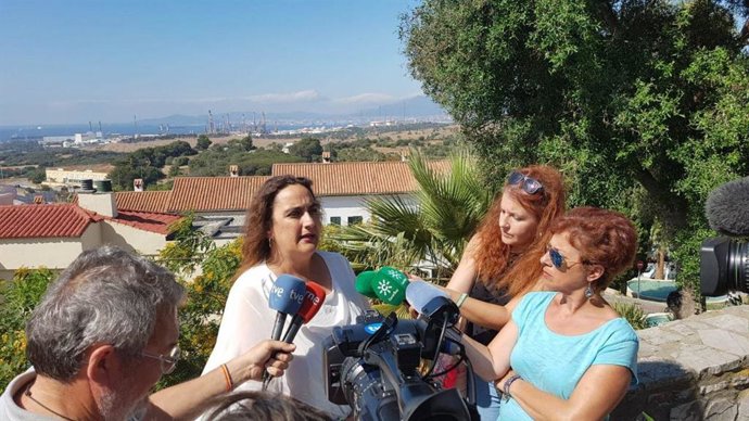 Ángela Aguilera en la rueda de prensa