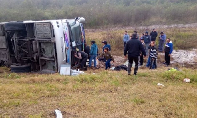 Accidente de tráfico en la localidad argentina de La Madrid