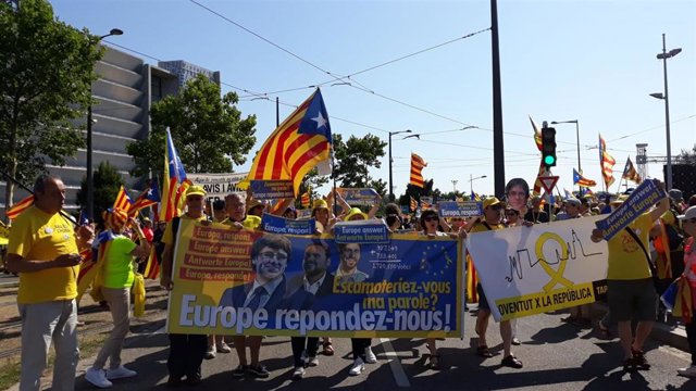 Movilización independentista en Bruselas