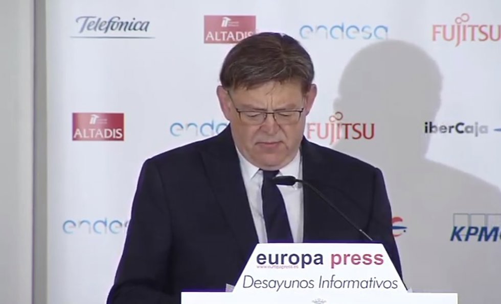 Ximo Puig protagoniza los Desayunos Informativos de Europa Press