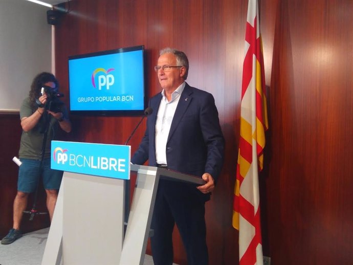 El líder del PP en el Ayuntamiento de Barcelona, Josep Bou