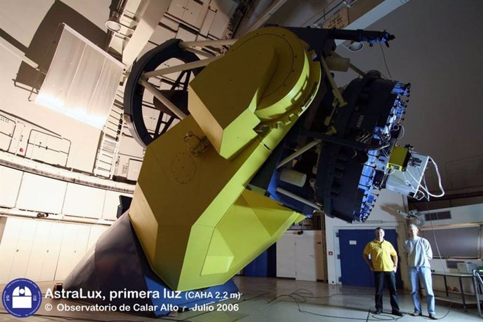 Instrumento Astralux aplicado al telescopio de 2.2 metros de Calar Alto