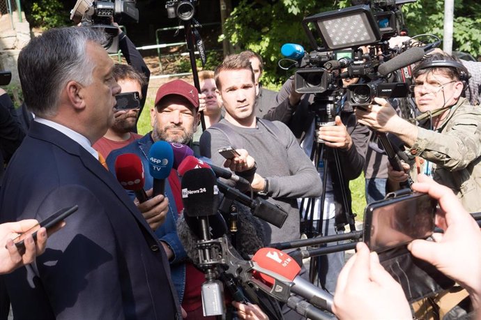 Viktor Orban en una comparecencia ante la prensa