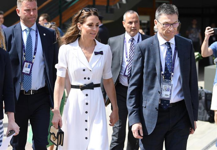 Kate Middleton, Duquesa de Cambridge en el campeonato de tenis de Wimbledon 2019