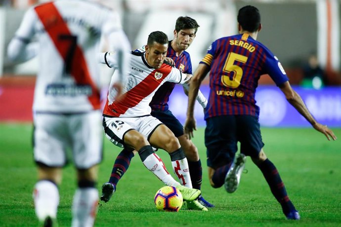 Alex Alegria of Rayo during the Spanish Championship, La Liga, football match between Rayo Vallecano and FC Barcelona on November 03th, 2018 at Estadio de Vallecas in Madrid, Spain.