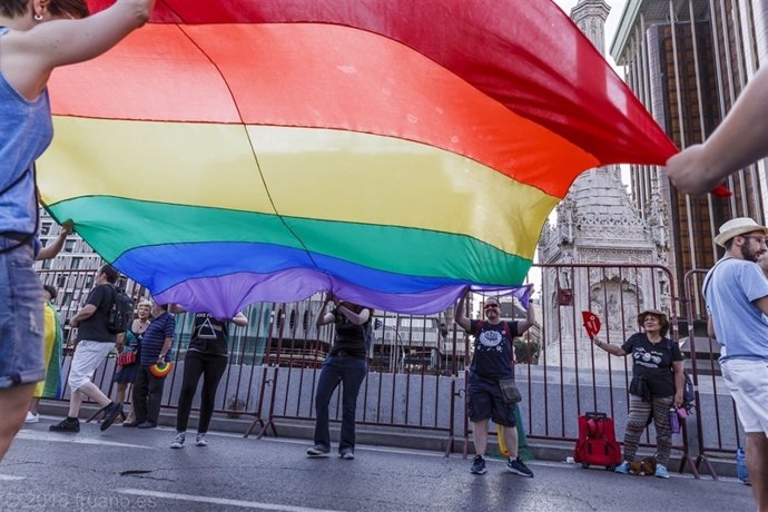 Manifestación en Madrid del Orgullo LGTBI