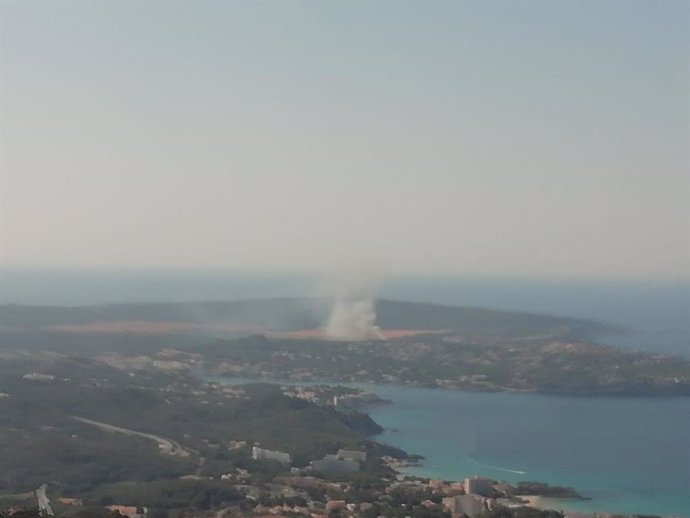 Imatge aria de l'incendi forestal de nivell 0 declarat a El Toro.