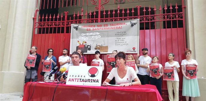 Rueda de prensa de Iruñea Antitaurina