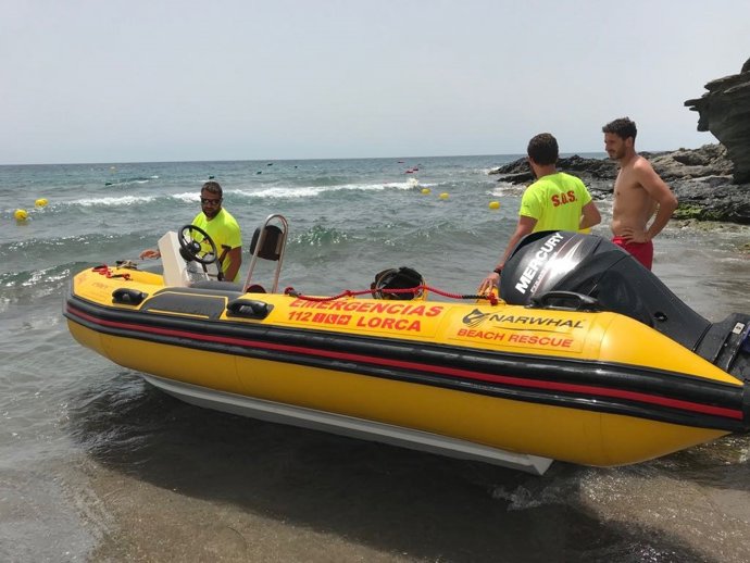 Socorristas Plan Copla, playa, mar, lancah Emergencias 