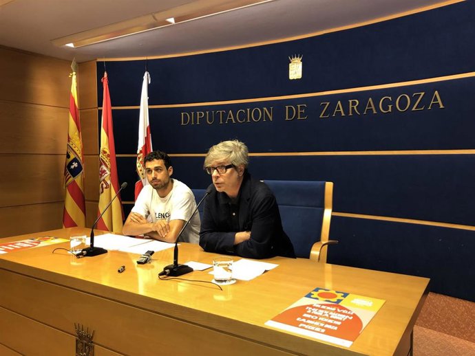 El coordinador del área de Ciudadanía de la DPZ, Juan José Borque, y el promotor musical Luis Costa han presentado este miércoles la programación del festival Veruela Verano.