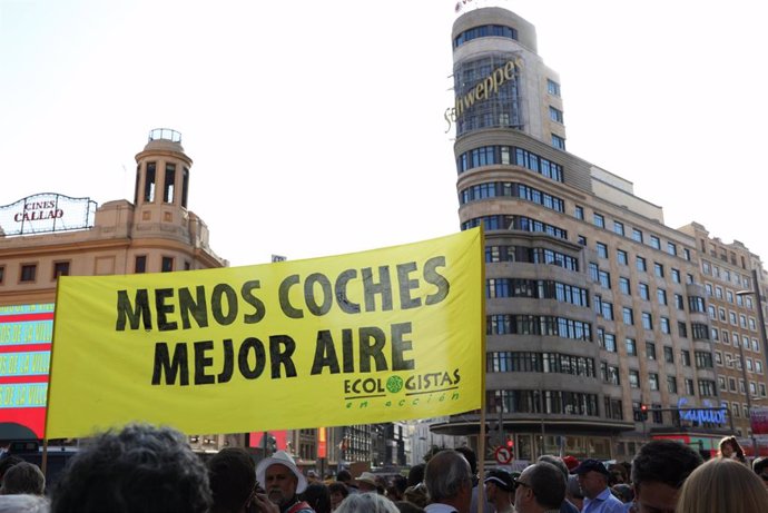 Imagen de archivo de la manifestación a favor de Madrid Central en Madrid