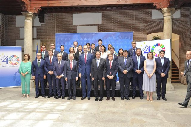 Acto de entrega de la Llave de Oro del Municipalismo al Rey Felipe VI