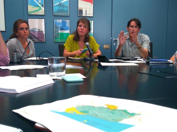 Sesión de trabajo con Janet Sanz, Gemma Tarafa y Frederic Ximeno