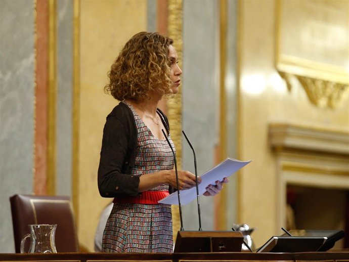 La presidenta del Congreso, Meritxell Batet, en el Pleno
