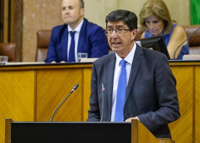 El vicepresidente de la Junta y consejero de Turismo, Regeneración, Justicia y Administración Local, Juan Marín