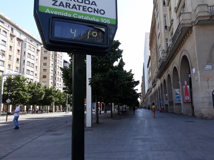 Las temperaturas en Zaragoza pueden alcanzar estos días los 41C