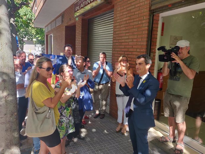 El director de la Oficina del presidente de la Generalitat, Quim Torra, Joan Ramon Casals (PDeCAT), tras declarar en el juzgado en Sant Feliu de Llobregat