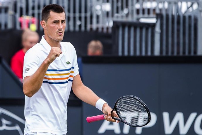 ROSMALEN - 'S HERTOGENBOSCH, tennis Libema Open 2018, 13-06-2018, Autotron Rosmalen, Bernard Tomic (AUS) wins his second round match