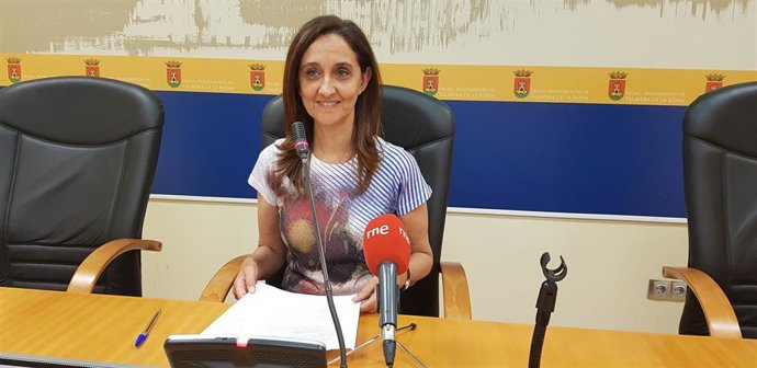 Portavoz del equipo de Gobierno talaverano, Flora Bellón, en rueda de prensa.