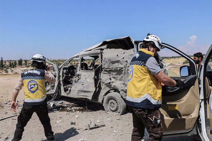 Siria.- Al menos tres muertos, entre ellos un niño, en bombardeos aéreos en Idli