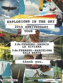 Cartell dels concerts de Explosions in the Sky