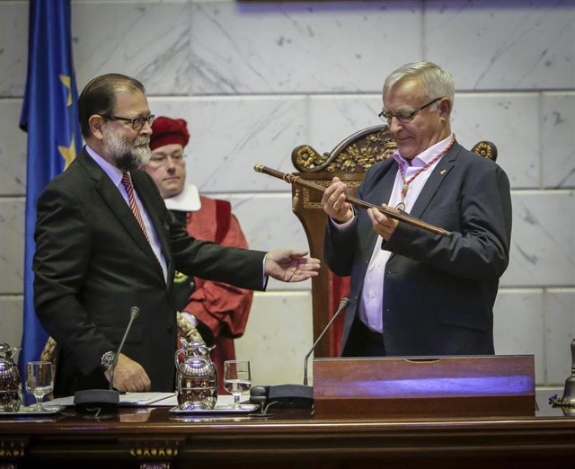 El alcalde de València, Joan Ribó (Compromís), tras su reelección como primer edil.