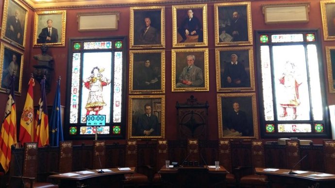 Sala de plenos del Ayuntamiento de Palma
