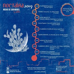 Flashmob, títeres, teatro infantil, conciertos, danza, fotografía y flamenco para vivir y disfrutar de una gran noche de verano por las calles y plazas del barrio del Castillo.