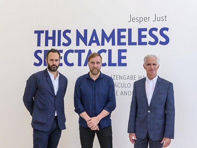 Presentación de la videoinstalación 'Este espectáculo innombrable' de Jesper Just en el Museo Guggenheim Bilbao