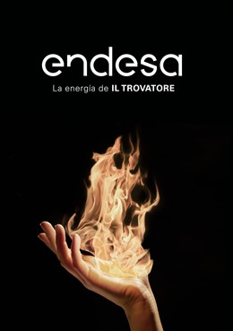 Cartell promocional de la retransmisió d' 'Il Trovatore' a quatre municipis de Balears.