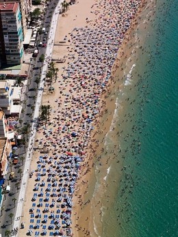 Playa de Benidorm, imagen de archivo.