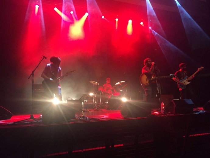 Grupo musical 'Fake Teddy' en plena actuación 