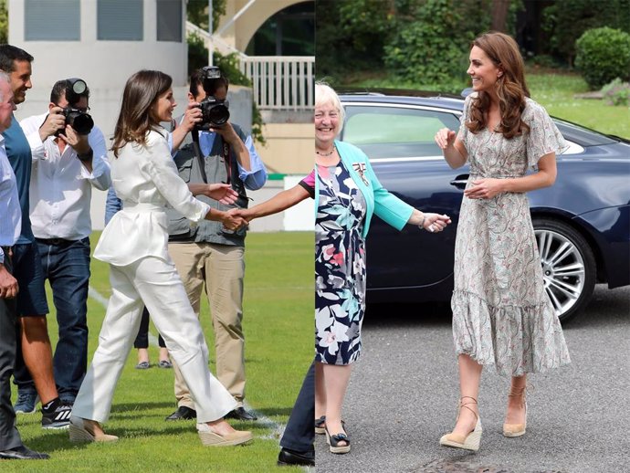 Un montaje de la Reina Letizia y Kate Middleton