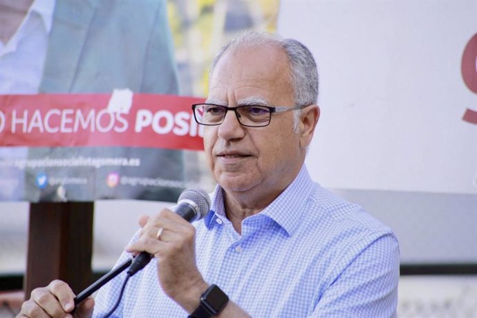 El líder de ASG, Casimiro Curbelo, en una foto de archivo de la noche electoral