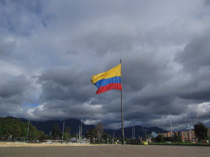 Imatge d'arxiu d'una bandera de Colmbia. 