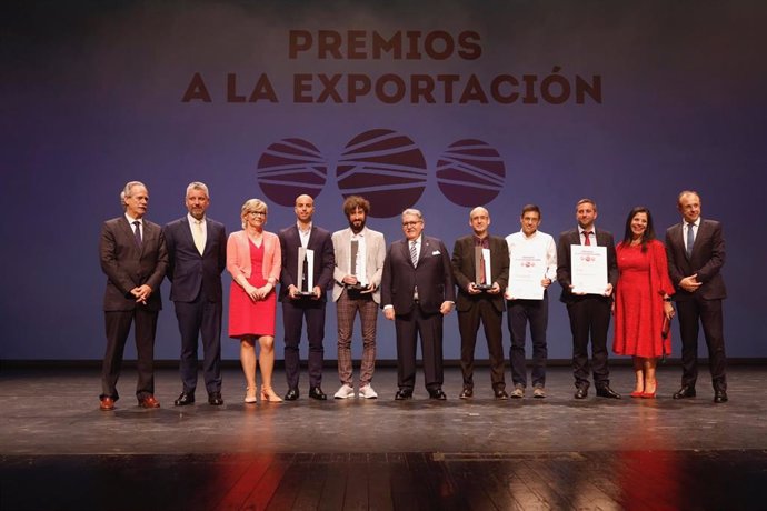Galardonados en los Premios a la Exportación 2018 de la Cámara de Comercio de Zaragoza.