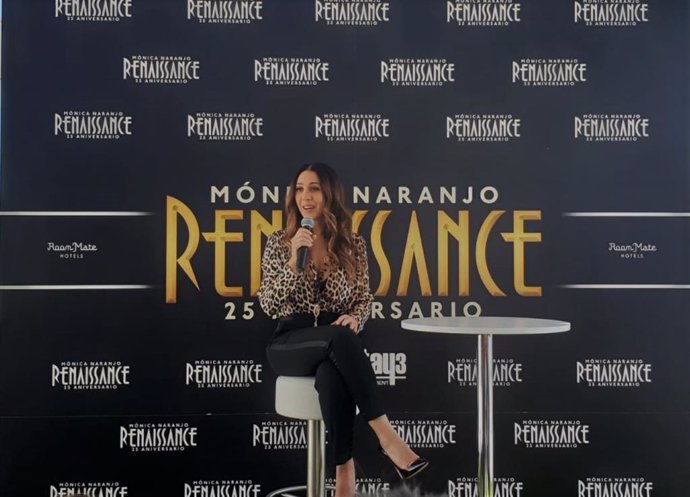 Mónica Naranjo en la presentación de su nuevo disco