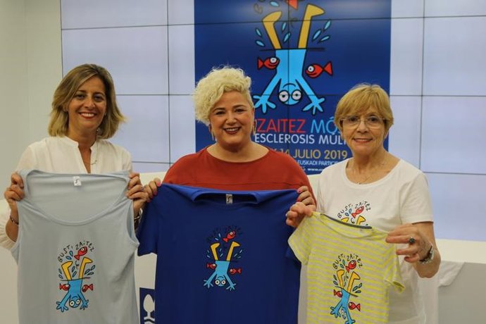 Presentación de la campaña 'Busti zaitez-Mójate por la Esclerosis Múltiple'